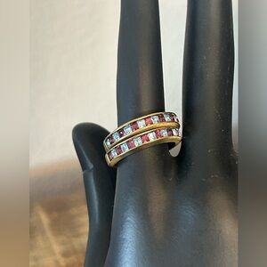 Heidi Daus 2 Crystal Stack Rings